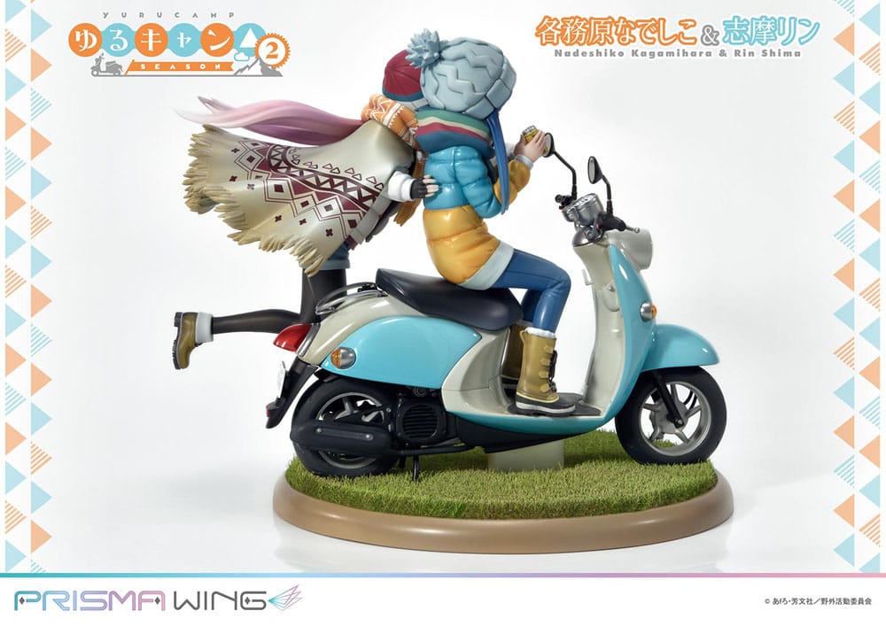 Laid-Back Camp Prisma Wing PVC Statue 1/7 Nadeshiko Kagamihara &amp; Rin Shima 24 cm