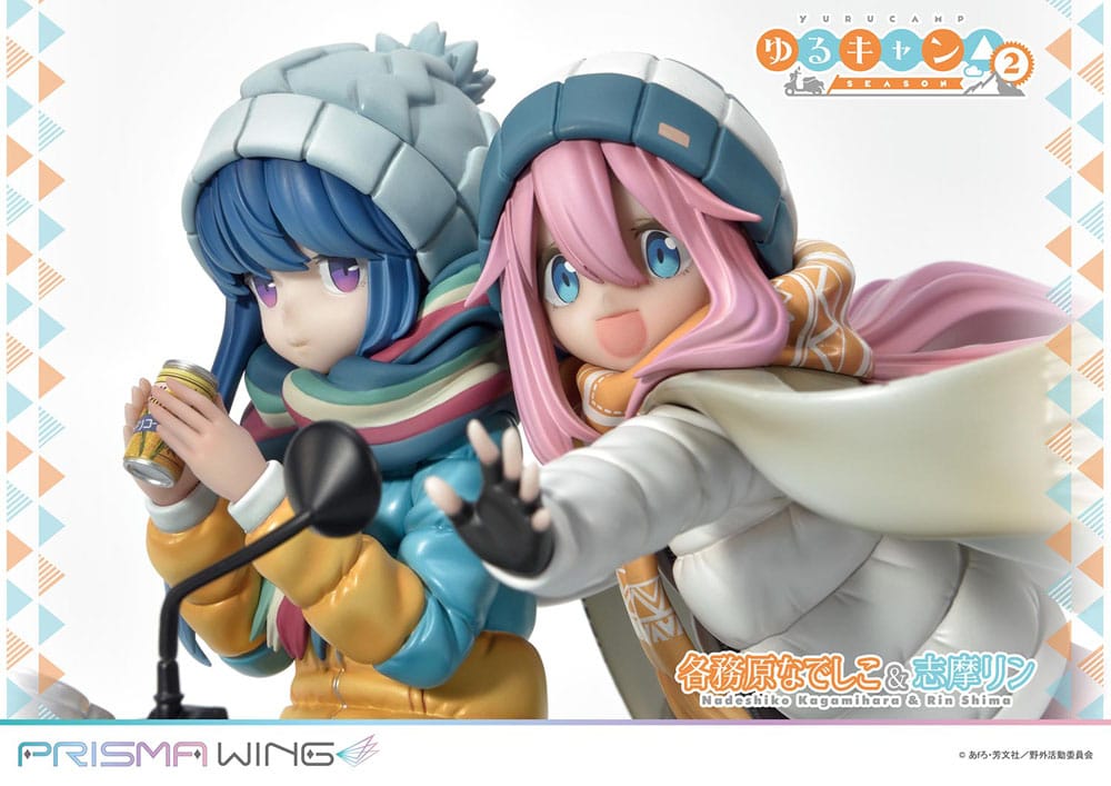 Laid-Back Camp Prisma Wing PVC Statue 1/7 Nadeshiko Kagamihara &amp; Rin Shima 24 cm