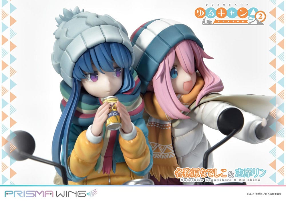 Laid-Back Camp Prisma Wing PVC Statue 1/7 Nadeshiko Kagamihara &amp; Rin Shima 24 cm