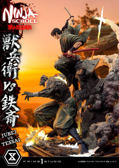 Ninja Scroll Ultimate Premium Masterline Series Statue 1/4 Jubei Versus Tessai 101 cm