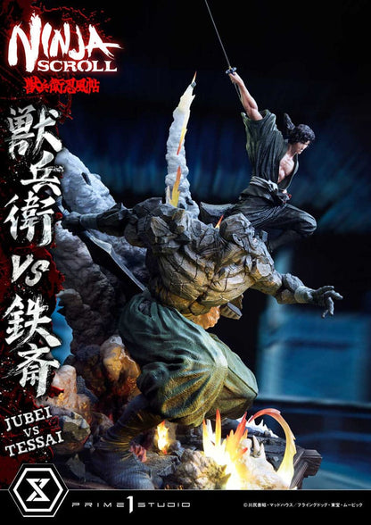 Ninja Scroll Ultimate Premium Masterline Series Statue 1/4 Jubei Versus Tessai 101 cm