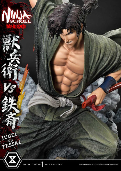 Ninja Scroll Ultimate Premium Masterline Series Statue 1/4 Jubei Versus Tessai 101 cm