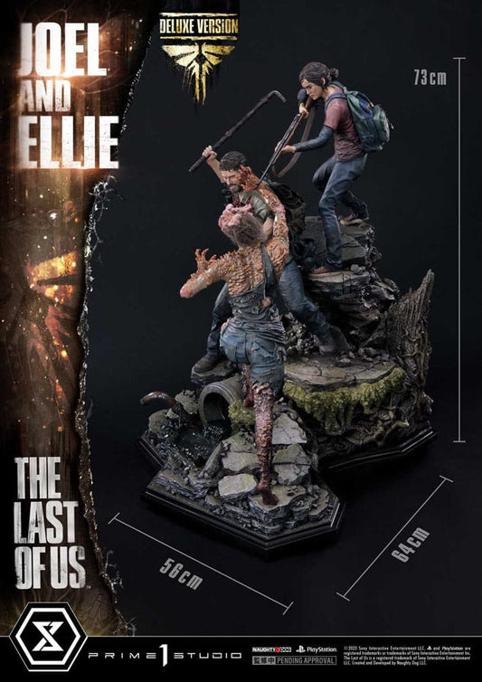 The Last of Us Part I Ultimate Premium Masterline Series Statue Joel &amp; Ellie Deluxe Bonus Version (The Last of Us Part I) 73 cm