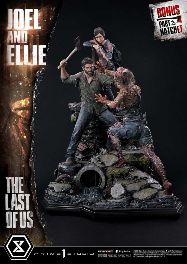The Last of Us Part I Ultimate Premium Masterline Series Statue Joel &amp; Ellie Deluxe Bonus Version (The Last of Us Part I) 73 cm