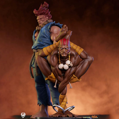 Street Fighter PVC-Statuen 1/10 Akuma &amp; Dhalsim 21 cm