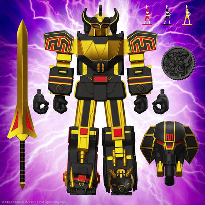 Power Rangers Ultimates Actionfigur Megazord (Schwarz/Gold) 18 cm