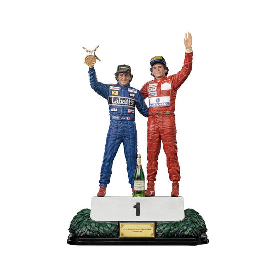 Ayrton Senna Deluxe Art Scale Statue 1/10 Alain Prost &amp; Ayrton Senna (The Last Podium 1993) 27 cm