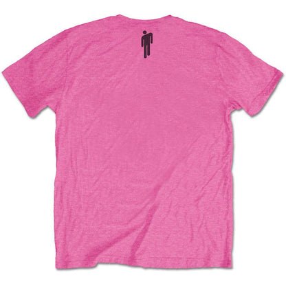 Billie eilish unisex t-shirt racer logo og blohsh pink - SuperMerch.dk