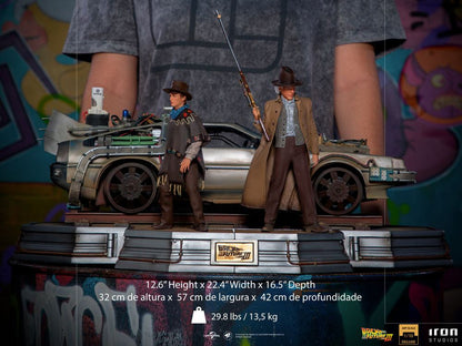 Back to the Future III Art Scale Statuer 1/10 Full set Deluxe 57 cm