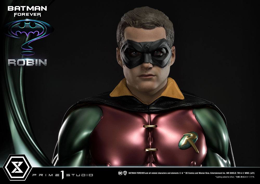 Batman Forever Museum Masterline Series Statue 1/3 Robin 90 cm front face mask