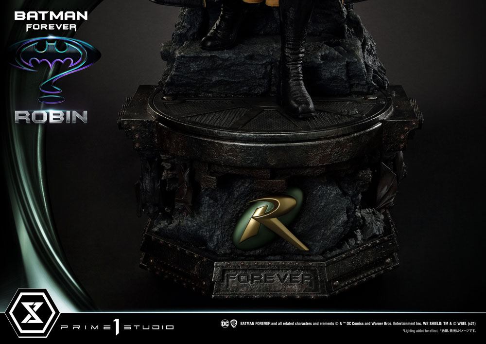 Batman Forever Museum Masterline Series Statue 1/3 Robin 90 cm bottom Robin logo