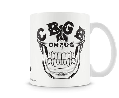 CBGB & OMFUG Skull Kaffe Krus