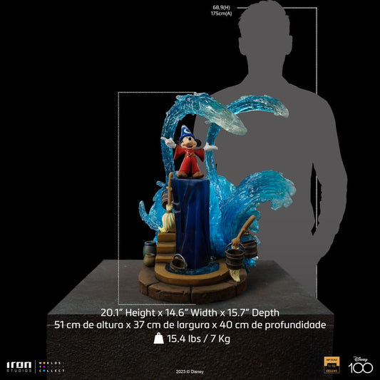 Disney Art Scale Deluxe Statue 1/10 Mickey Fantasia Deluxe 51 cm (AUF ANFRAGE)