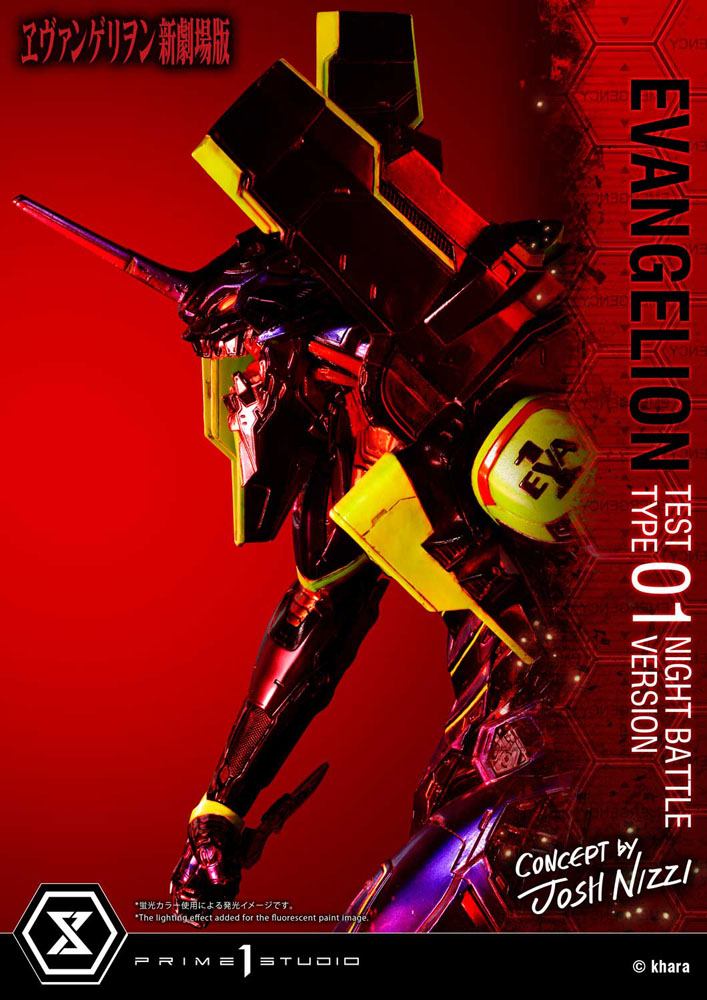 Evangelion Statue Evangelion Test Type 01 Night Battle Version Concept by Josh Nizzi 67 cm
