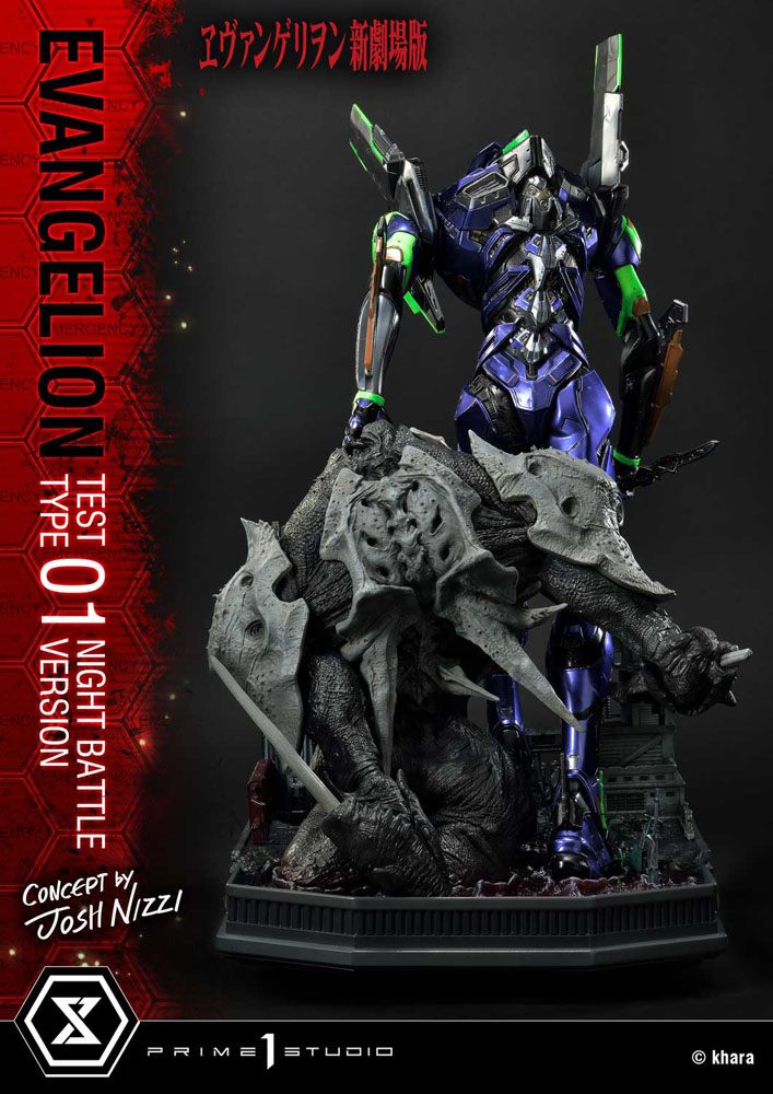 Evangelion Statue Evangelion Test Type 01 Night Battle Version Concept by Josh Nizzi 67 cm