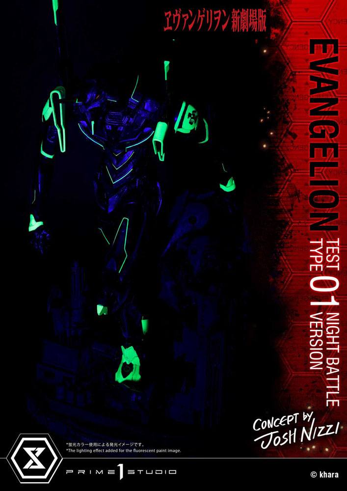 Evangelion Statue Evangelion Test Type 01 Night Battle Version Concept by Josh Nizzi 67 cm