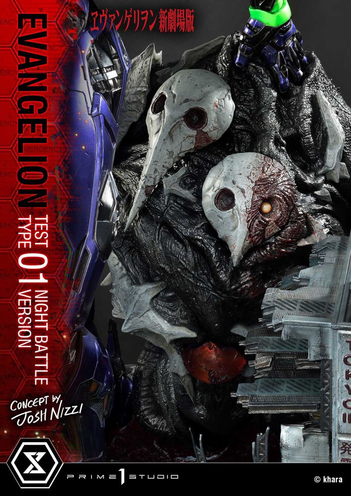 Evangelion Statue Evangelion Test Type 01 Night Battle Version Concept by Josh Nizzi 67 cm