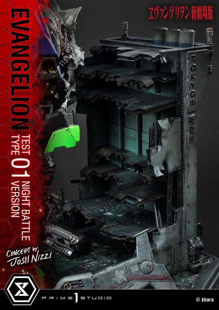 Evangelion Statue Evangelion Test Type 01 Night Battle Version Concept by Josh Nizzi 67 cm