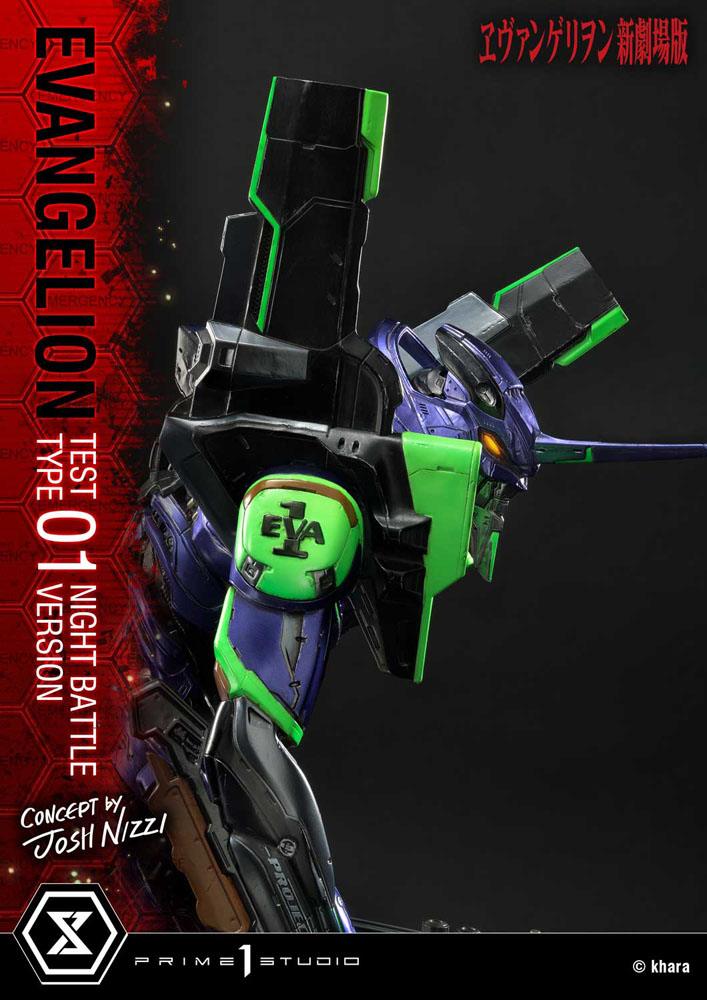 Evangelion Statue Evangelion Test Type 01 Night Battle Version Concept by Josh Nizzi 67 cm