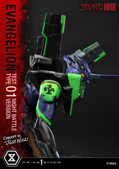 Evangelion Statue Evangelion Test Type 01 Night Battle Version Konzept von Josh Nizzi 67 cm