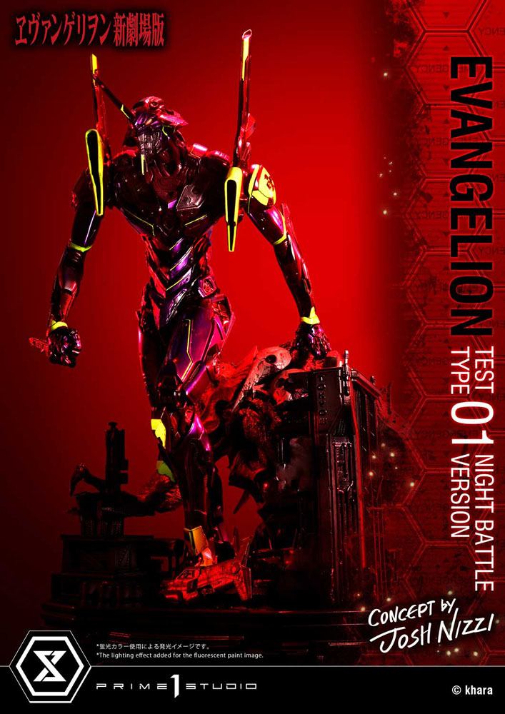 Evangelion Statue Evangelion Test Type 01 Night Battle Version Concept by Josh Nizzi 67 cm