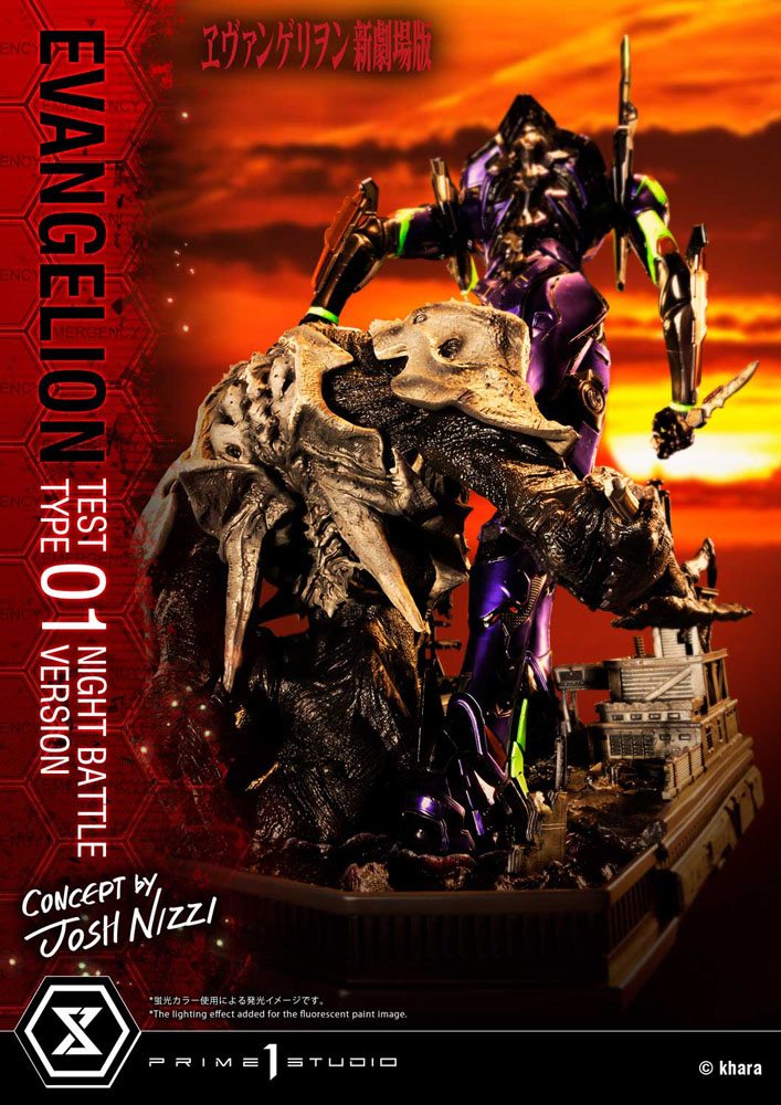 Evangelion Statue Evangelion Test Type 01 Night Battle Version Concept by Josh Nizzi 67 cm