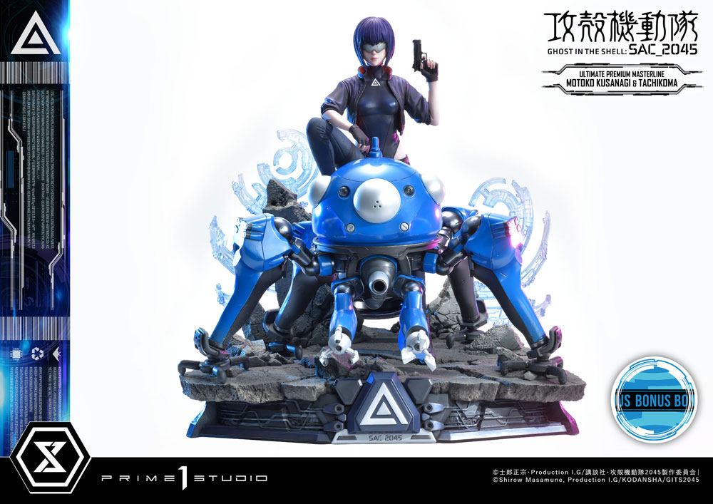 Ghost in the Shell: SAC-2045 - 1/4 Motoko Kusanagi und Tachikoma Statue (Bonusversion, 50 cm
