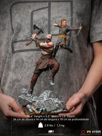 God of War BDS Art Scale Statue 1/10 Kratos &amp; Atreus 34 cm