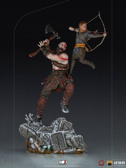 God of War BDS Art Scale Statue 1/10 Kratos &amp; Atreus 34 cm