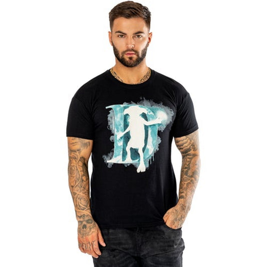 Harry Potter Dobby Watercolour Black Unisex T-shirt
