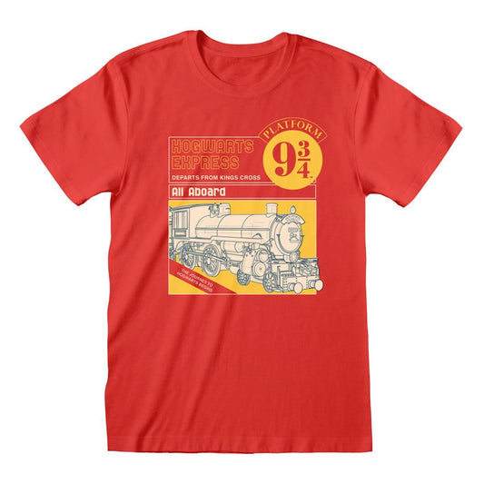 Harry Potter Unisex T-Shirt Hogwarts Express Manual Cover