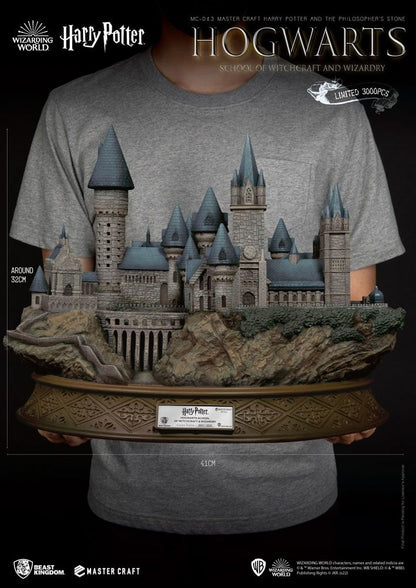 Harry Potter und der Stein der Weisen Meister-Statue Hogwarts-Schule für Hexerei und Zauberei 32 cm