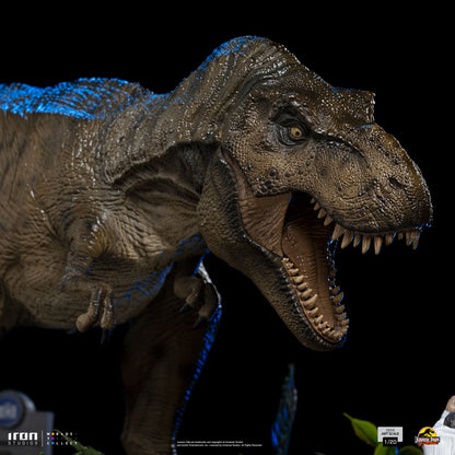 Jurassic Park Demi Art Scale Statue 1/20 T-Rex attackiert Donald Gennaro 30 cm