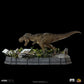 Jurassic Park Demi Art Scale Statue 1/20 T-Rex attackiert Donald Gennaro 30 cm