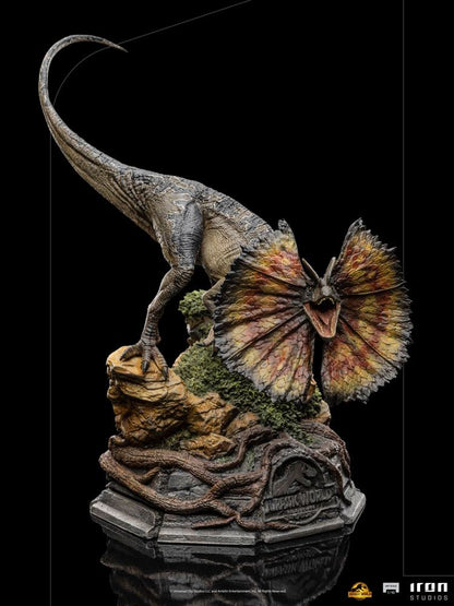 Jurassic World Dominion Art Scale Statue 1/10 Dilophosaurus 13 cm (AUF ANFRAGE)