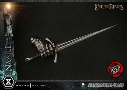 Lord of the rings statue 1/4 Nazgul bonus version 66 cm - SuperMerch.dk hånd med sværd
