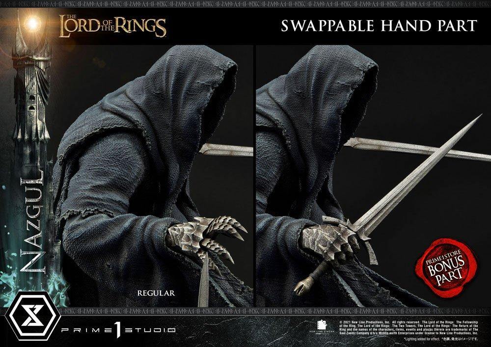 Lord of the rings statue 1/4 Nazgul bonus version 66 cm - SuperMerch.dk  med og uden sværd