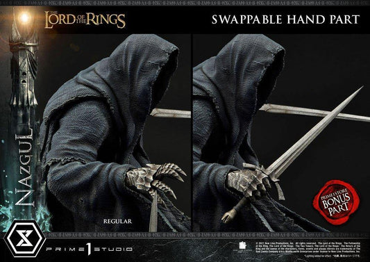 Lord of the rings statue 1/4 Nazgul bonus version 66 cm - SuperMerch.dk  med og uden sværd