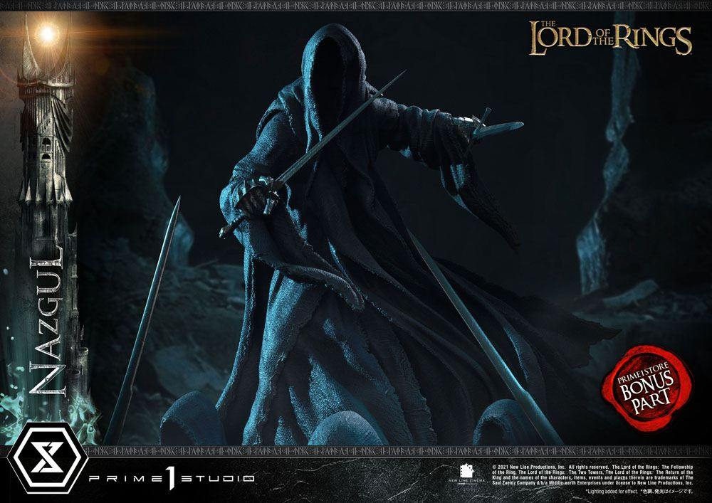Lord of the rings statue 1/4 Nazgul bonus version 66 cm - SuperMerch.dk Mørkt og dystert set forfra 