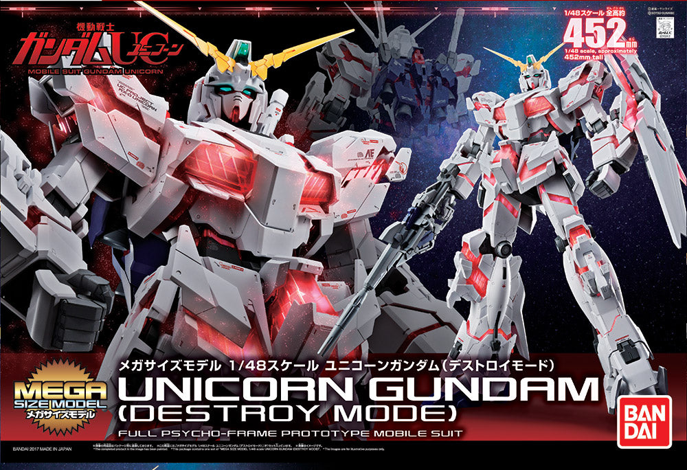 MEGA SIZE GUNDAM EINHORN ZERSTÖREN 1/48