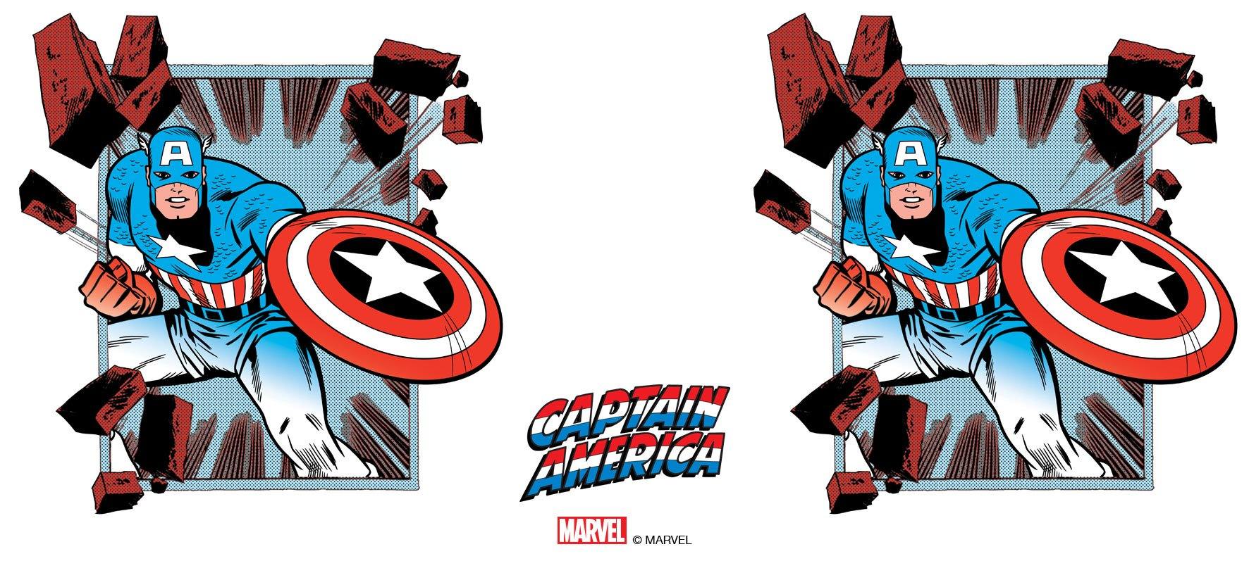 Marvel - Captain America Comic Strip kaffe krus - SuperMerch.dk