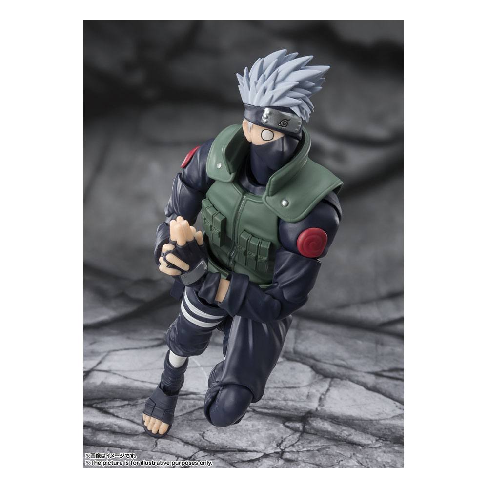 Naruto Shippuden SH Figuarts Actionfigur Kakashi Hatake - Der berühmte Sharingan-Held - 16 cm