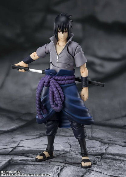 Naruto Shippuden S.H. Figuarts Action Figur Sasuke Uchiha -Den der bærer alt had- 15 cm
