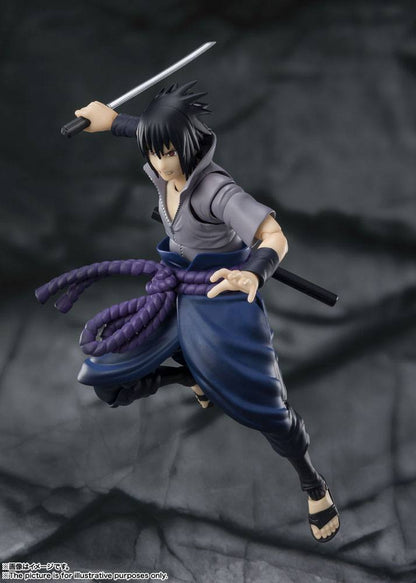 Naruto Shippuden S.H. Figuarts Action Figur Sasuke Uchiha -Den der bærer alt had- 15 cm