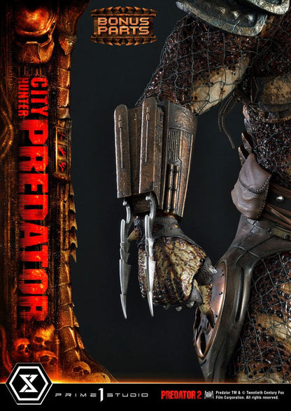 Predator 2 Museum Masterline Statue 1/3 City Hunter Predator Deluxe Bonusversion 105 cm