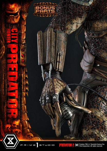 Predator 2 Museum Masterline Statue 1/3 City Hunter Predator Deluxe Bonusversion 105 cm