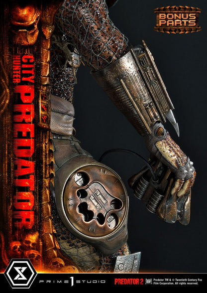 Predator 2 Museum Masterline Statue 1/3 City Hunter Predator Deluxe Bonusversion 105 cm