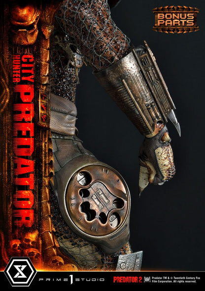 Predator 2 Museum Masterline Statue 1/3 City Hunter Predator Deluxe Bonusversion 105 cm