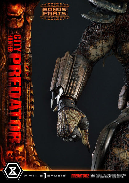Predator 2 Museum Masterline Statue 1/3 City Hunter Predator Deluxe Bonusversion 105 cm