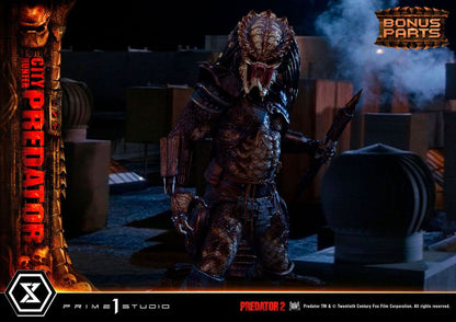Predator 2 Museum Masterline Statue 1/3 City Hunter Predator Deluxe Bonusversion 105 cm